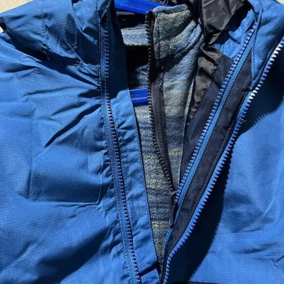 Eddie Bauer Boy’s Jacket Coat 3 in 1 System Navy Blue Large NWT - Picture 3 of 6